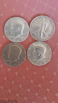 US$ coins 1963 64 74 0