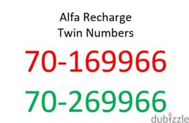 Alfa prepaid twins.   call 70 169966 0