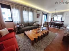 160 SQM Fully Furnished Apartment in Dbayeh, Metn with Sea View