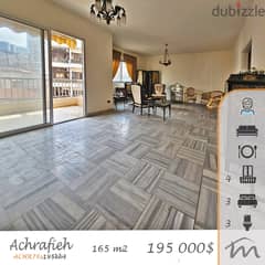 Ashrafieh | 3 Bedrooms Apartment | Elevator | 4 Balconies | 165m²