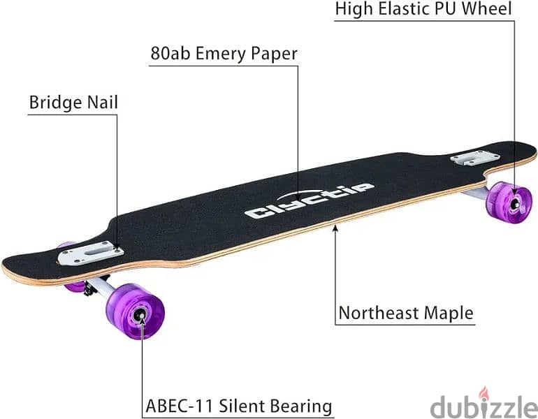 clyctip long board skateboard 3