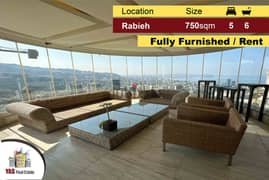 Rabieh 750m2 | Classy Apartment | Furnished | Killer View | Rent | MJ