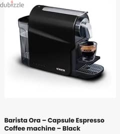 Barista espresso capsules machine