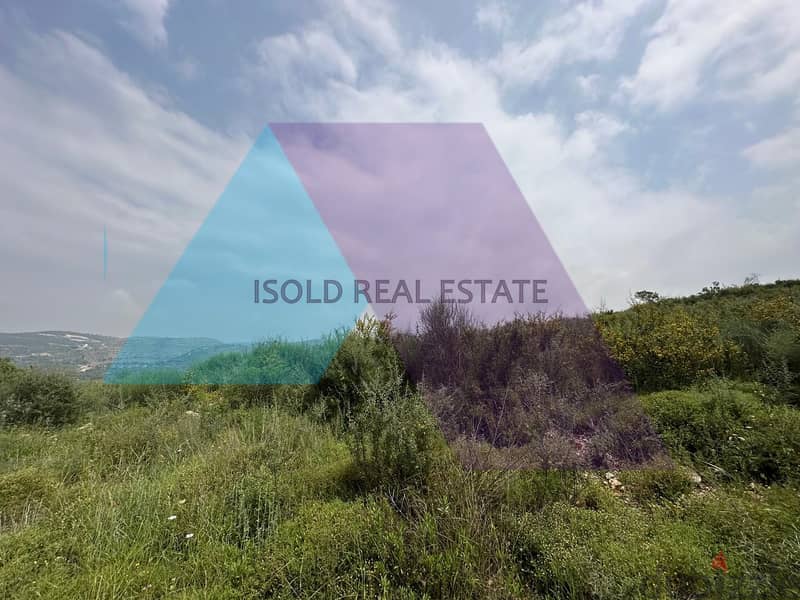 1225 m2 land having open mountain/sea view for sale in Ain Kfaa/Jbeil 2