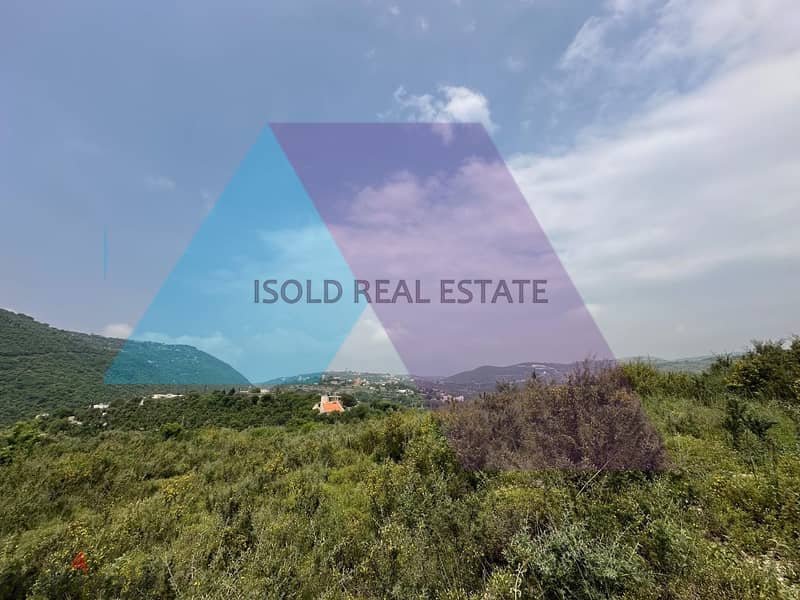 1225 m2 land having open mountain/sea view for sale in Ain Kfaa/Jbeil 3