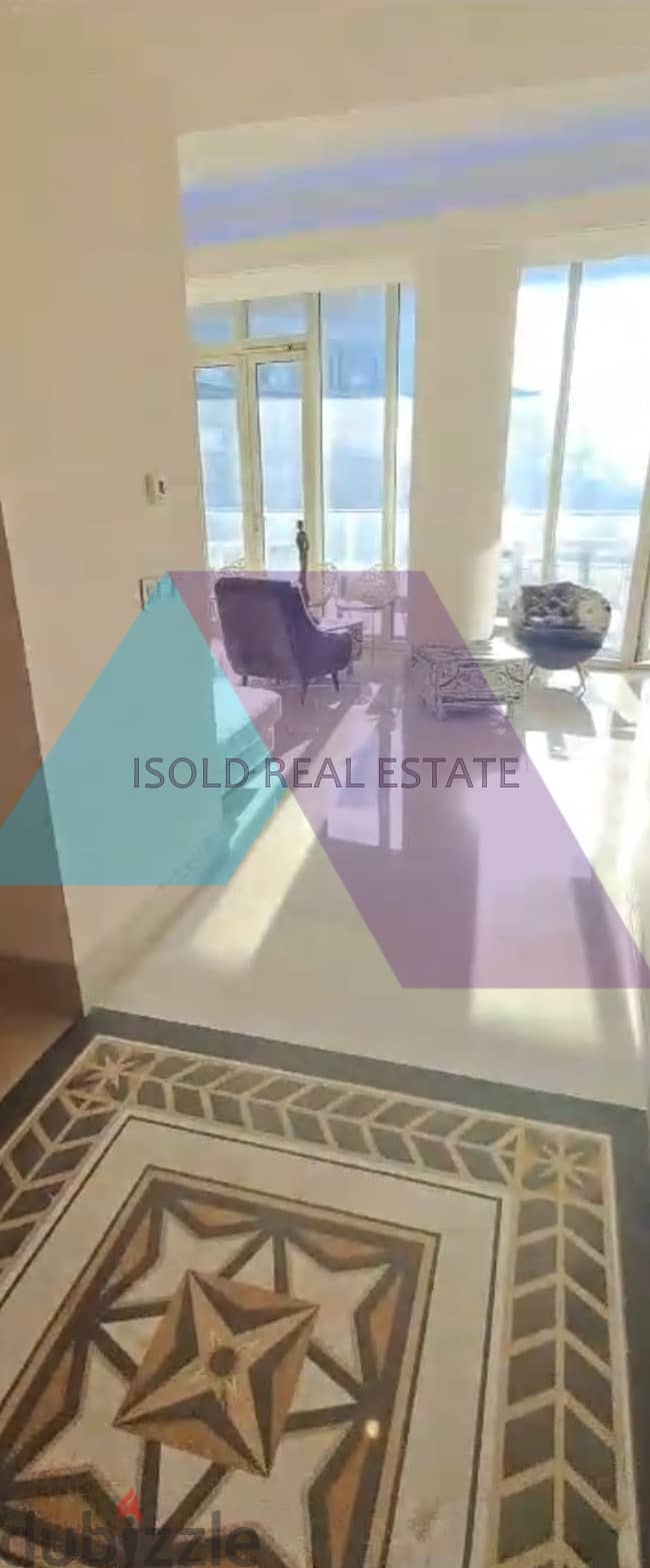 Lux Decorated 250 m2 apartment+open sea view for sale in Zaytouna Bay 1