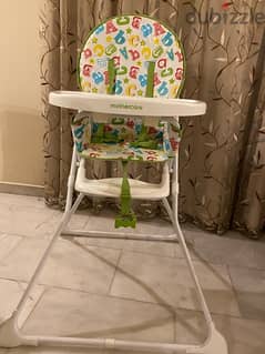 high chair barely used 0