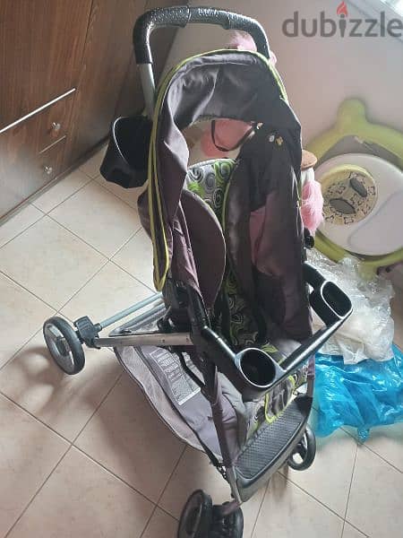stroller( youpola), high chair ( for eat) , pousette 2