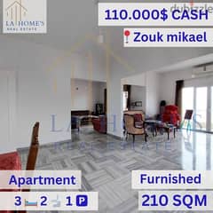 apartment for sale located in zouk mikael شقة للبسع في محلة زوق مكايل