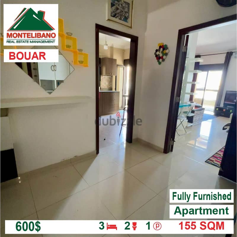 600$!! Prime Location Fully Furnished Apartment for rent in Bouar 4