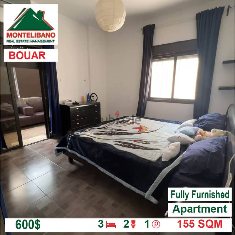 600$!! Prime Location Fully Furnished Apartment for rent in Bouar 5