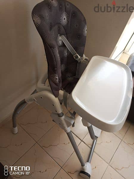 stroller( youpola), high chair ( for eat) , pousette 4