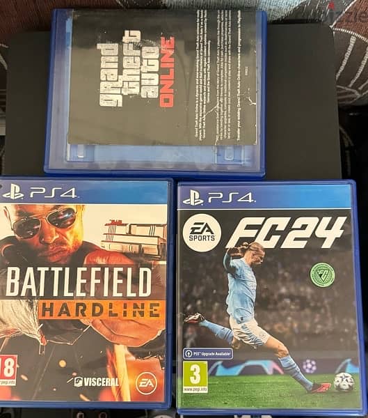 Ps4 slim used as new + 4 controllers + 3 Games including Fifa 24 1