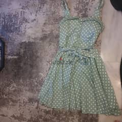 summer green dress small size 0