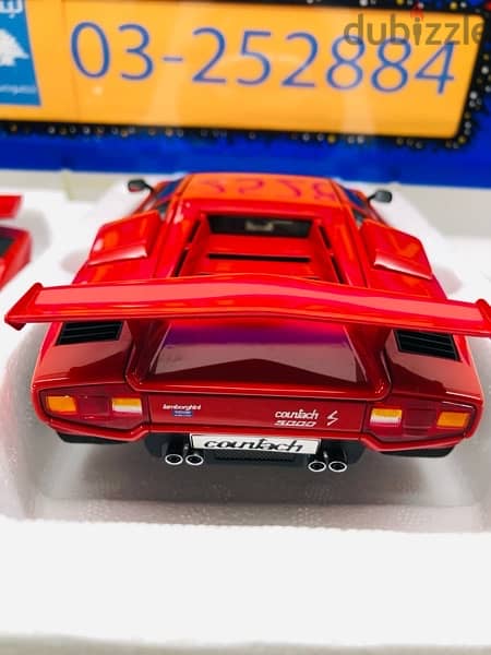 1/18 diecast Autoart Lamborghini Countach 5000S RED SHOP STOCK 5