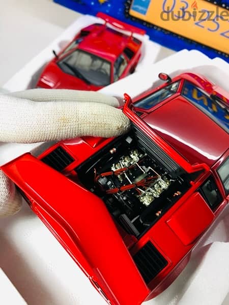 1/18 diecast Autoart Lamborghini Countach 5000S RED SHOP STOCK 12