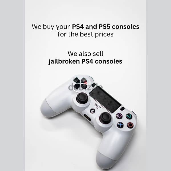 We buy your PS4 and PS5 consoles 0