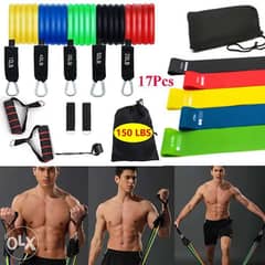 17 Resistance Bands Set Of Exercise Bands for 18$