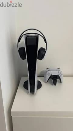 Digital PS5 with 2 controllers and latest PS5 headset