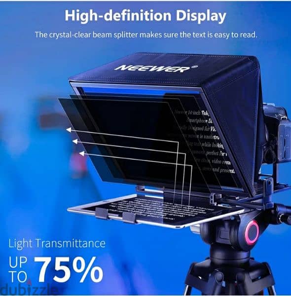 NEEWER Teleprompter X14 with RT-110 Remote & AP/3$ delivery 2
