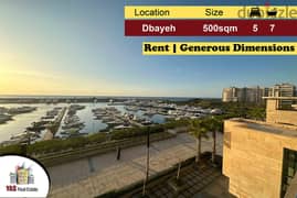 Dbayeh/Waterfront 600m2 | 400m2 Terrace | Rent|Pool | Marina View|MJ | 0