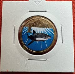 Australia 1 dollar coin shark