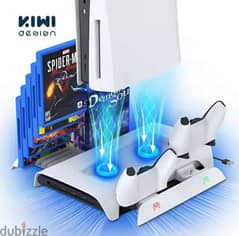 KIWIHOME PS5 Cooling & charging station with RGB lights /3$ delivery