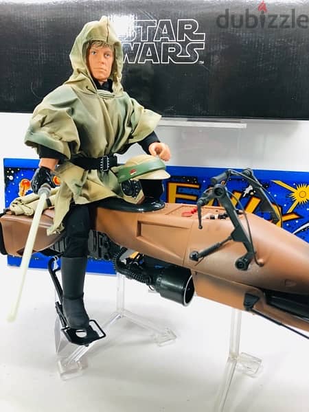 1/6 Vintage Figure Figurine Statue Doll Star Wars LUKE SPEEDER BIKE 2