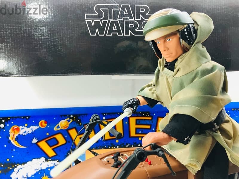 1/6 Vintage Figure Figurine Statue Doll Star Wars LUKE SPEEDER BIKE 7