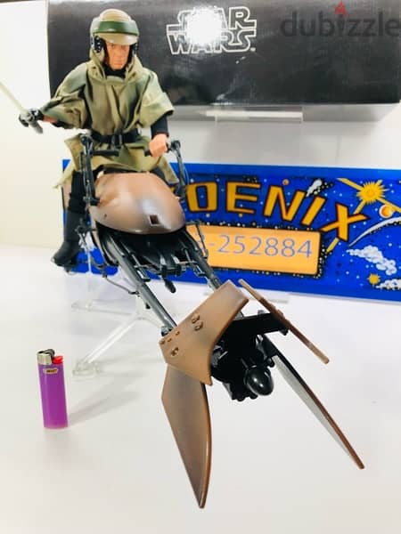 1/6 Vintage Figure Figurine Statue Doll Star Wars LUKE SPEEDER BIKE 8