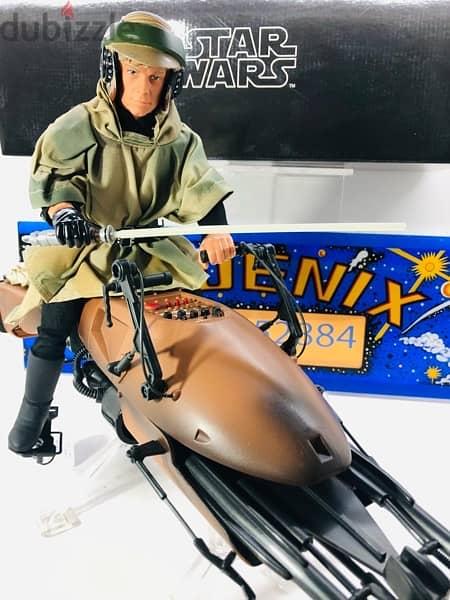 1/6 Vintage Figure Figurine Statue Doll Star Wars LUKE SPEEDER BIKE 13