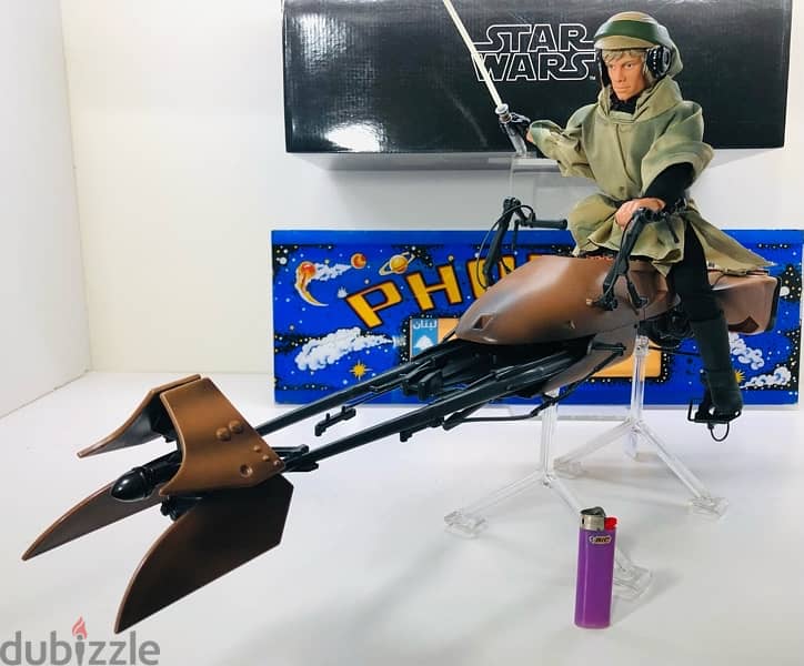 1/6 Vintage Figure Figurine Statue Doll Star Wars LUKE SPEEDER BIKE 15