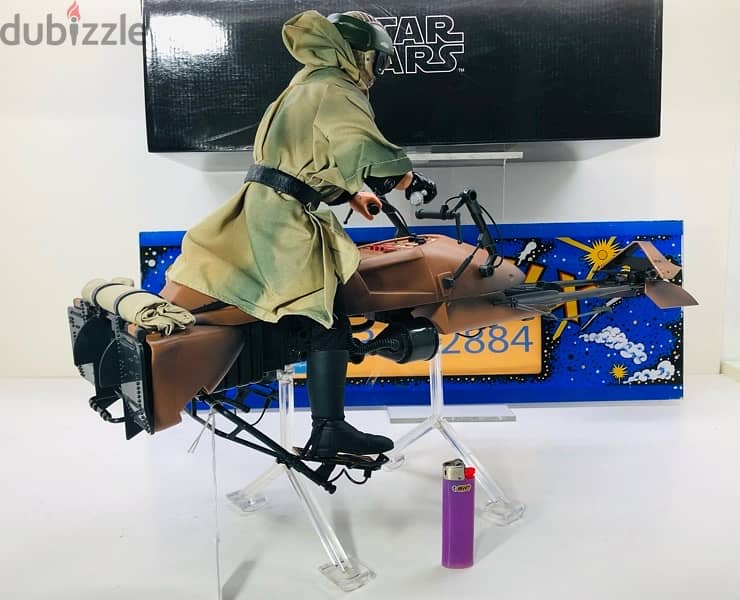 1/6 Vintage Figure Figurine Statue Doll Star Wars LUKE SPEEDER BIKE 17