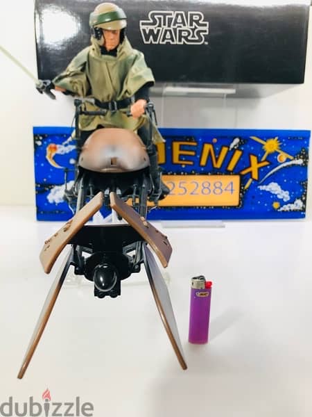 1/6 Vintage Figure Figurine Statue Doll Star Wars LUKE SPEEDER BIKE 18