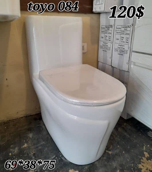 طقم حمام(مغسلة كاملة صبة وحدة)bathroom set toilet seat tall sink 7