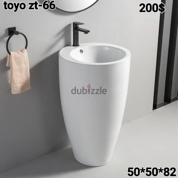 طقم حمام(مغسلة كاملة صبة وحدة)bathroom set toilet seat tall sink 19