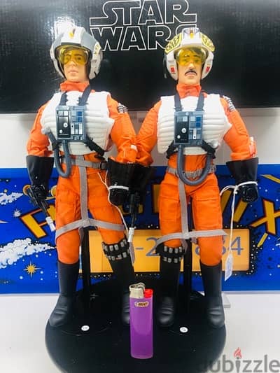 1/6 Figure Figurine Doll Star Wars X-WING PILOTS X2 BIGGS & WEDGE