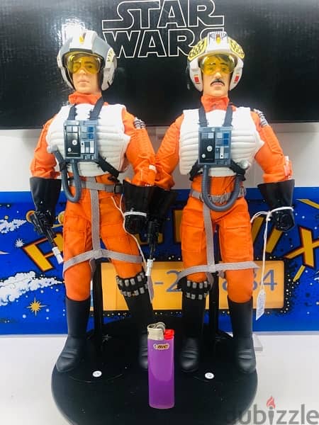 1/6 Figure Figurine Doll Star Wars X-WING PILOTS X2 BIGGS & WEDGE 0