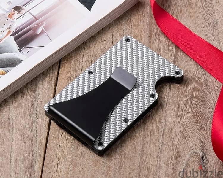 Silver Carbon Fiber Wallet 0