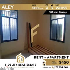 Apartment for rent in Aley WB153 0