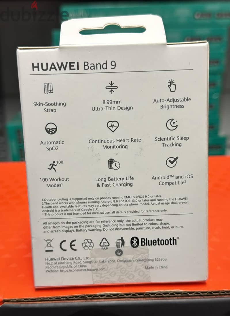Huawei band 9 white 1