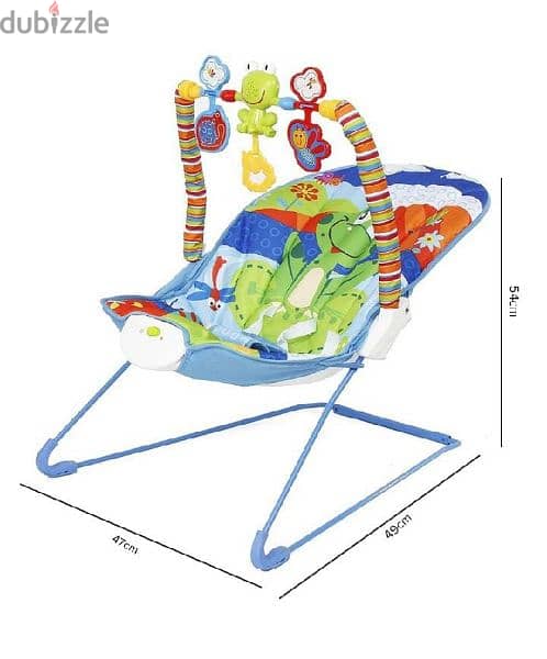 Multifunctional Baby Rocking Chair With Removable Toy Bar 1