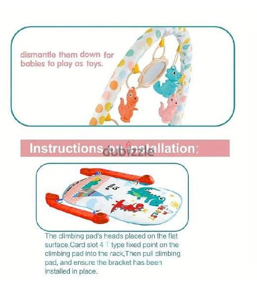 ABS & Mesh Baby Gym Playmat Versatile Breathable Mat 2
