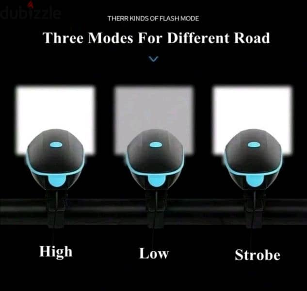 بوق مع ضوء للدراجة الكهربائية و بطارية قابلة لإعادة الشحن 3