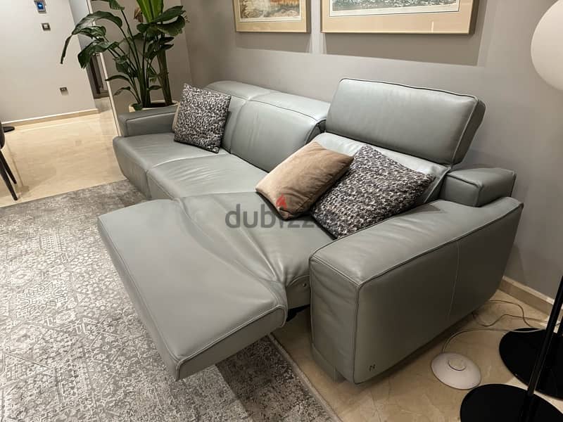 Natuzzi Iago Recliner Three Seater Sofa 14