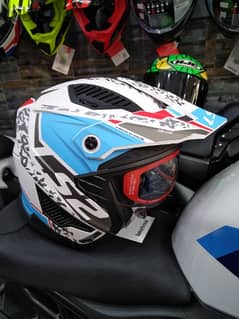 helmet Ls2 drifter Devor open face weight 1350 size XXL with sun visor