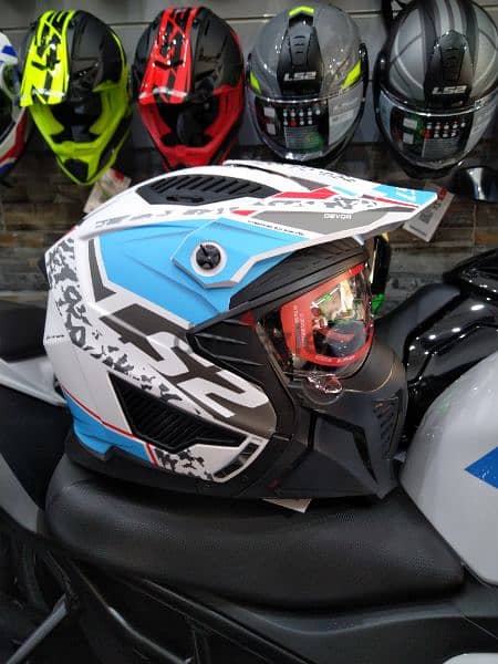 helmet Ls2 drifter Devor open face weight 1350 size XXL with sun visor 1