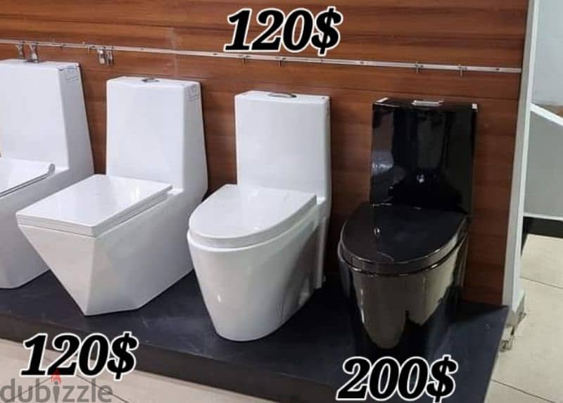 كرسي حمام toyo مع مغسلةbathroom toilet sets 2