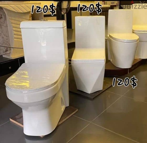 كرسي حمام toyo مع مغسلةbathroom toilet sets 9