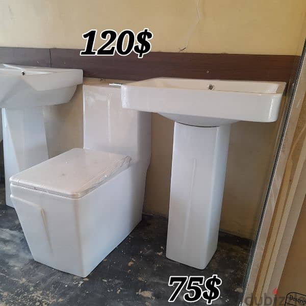 كرسي حمام toyo مع مغسلةbathroom toilet sets 18